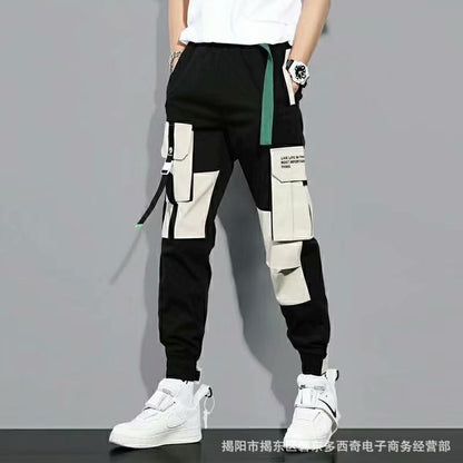 Salopette japonaise en coton pour hommes, pantalon ample de marque Tide, décontracté, nouvelle collection printemps et automne 