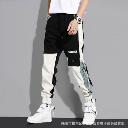 Salopette japonaise en coton pour hommes, pantalon ample de marque Tide, décontracté, nouvelle collection printemps et automne 