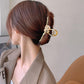 Temperament Sunflower Hairpin Female Disc Hair Summer Head Elegant Catch Shark Clip Large Metal Clip Headdress