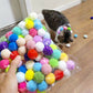 Cat Plush Ball Toy Launching Gun Relieves Bore Self-Hi Mute Ball