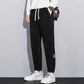 Summer Overalls Men&amp;amp;#039;s Korean Style Trendy Slim-fit Sports Pants Color Matching Ice Silk Cropped Pants With Long Feet Casual Pants