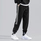 Summer Overalls Men&amp;amp;#039;s Korean Style Trendy Slim-fit Sports Pants Color Matching Ice Silk Cropped Pants With Long Feet Casual Pants