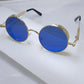 258 Punk Fashion New Sunglasses Trendy Sunglasses Steam Sunglasses Male Spring Mirror Legs