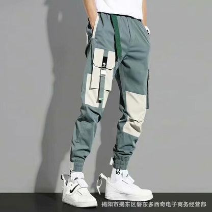 Salopette japonaise en coton pour hommes, pantalon ample de marque Tide, décontracté, nouvelle collection printemps et automne 