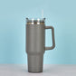 Coffe Cup Steel Heat Preservation Cold With Straw Coffee Cup