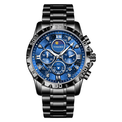 Montre à Quartz multifonctionnelle de haute qualité pour hommes, étanche et lumineuse