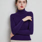 Autumn And Winter Turtleneck Sweater Women&#039;s Slim-fit Wool Short Pullover Stylish Long-sleeved Inner Knitted Base Shirt