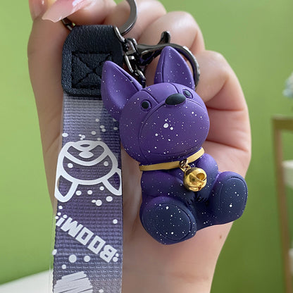 Creative Color Changing Puppy Keychain Exquisite Cute School Bag Pendant