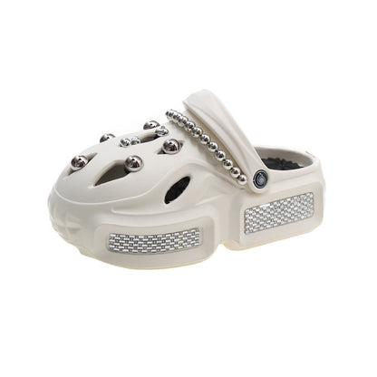 Pantoufles tendance à enfiler de style coréen, jolies pantoufles 