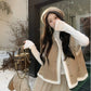 Imitation Lamb Wool Vest Jacket For Women Winter New Style French Retro Thickened Warm Outer Sleeveless Vest