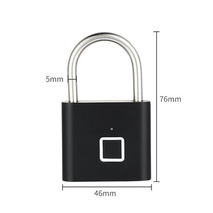 Cadenas intelligent à empreintes digitales, cadenas d'extérieur étanche et antirouille 