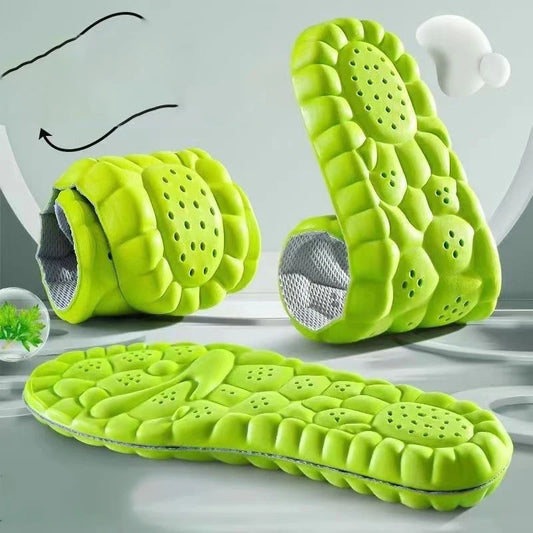 New 4D Sport Insole Super Soft Shoes Sole Pads for Feet Shock Arch Support Orthopedic Inserts Absorption Baskets Shoe Sole