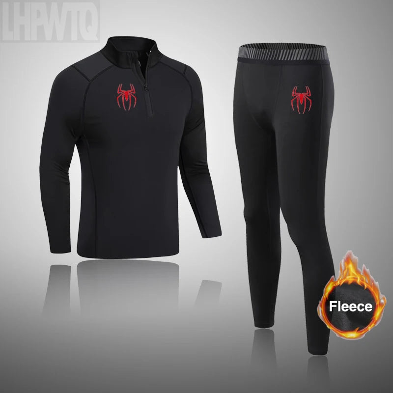 Winter Thermal Underwear Men Long Johns Sets Fleece Warm ski Thermal Underwear Sports  Winter Thick Thermo Underwear Sets