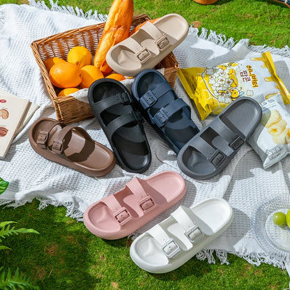 Women's Fashion Slide Sandals  Comfortable EVA Platform Slippers for Indoor Outdoor Wear Breathable Soft Sole House Shoes