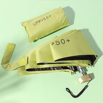 Mini Sun Umbrella Pocket Rain Umbrella Folding UV Ultraviolet Protection Sun Shade Pocket