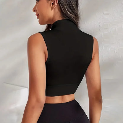 Breathable Sportswear for Women – 2-Piece Zip Yoga Outfit