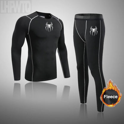 Winter Thermal Underwear Men Long Johns Sets Fleece Warm ski Thermal Underwear Sports  Winter Thick Thermo Underwear Sets