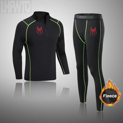 Winter Thermal Underwear Men Long Johns Sets Fleece Warm ski Thermal Underwear Sports  Winter Thick Thermo Underwear Sets