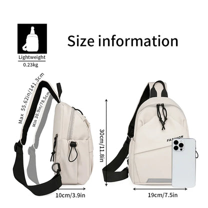Unisex Nylon Chest Bag - travel, sport & everyday use