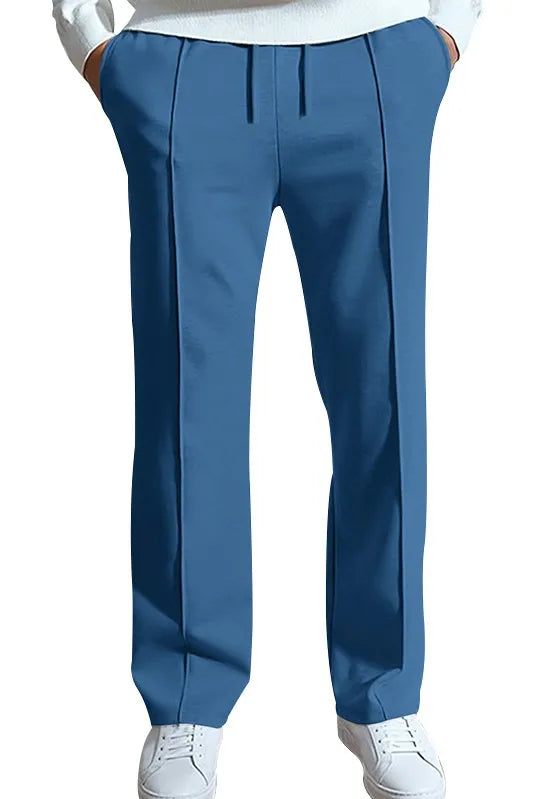 Spring/Summer Hot Selling Men's Fashionable Casual Solid Color Pants Loose Tight Cord Straight Pants