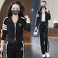 Fashion Sportswear Set for Spring and Autumn 2024 New Cardigan Loose Fitting Slimming and Age Reducing Two-piece Set