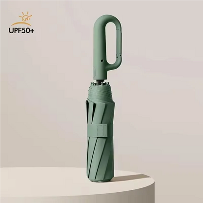 Ring Buckle Design 20 Rib Fully Automatic Umbrella for Men Folding Extra Large Strong Strong WOMEN'S Sunshade Double Umbrella
