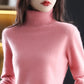 Autumn And Winter New 100% Mink Cashmere Sweater Women's High Neck Knitted Pullover Loose Korean Fashion Warm Women's Top