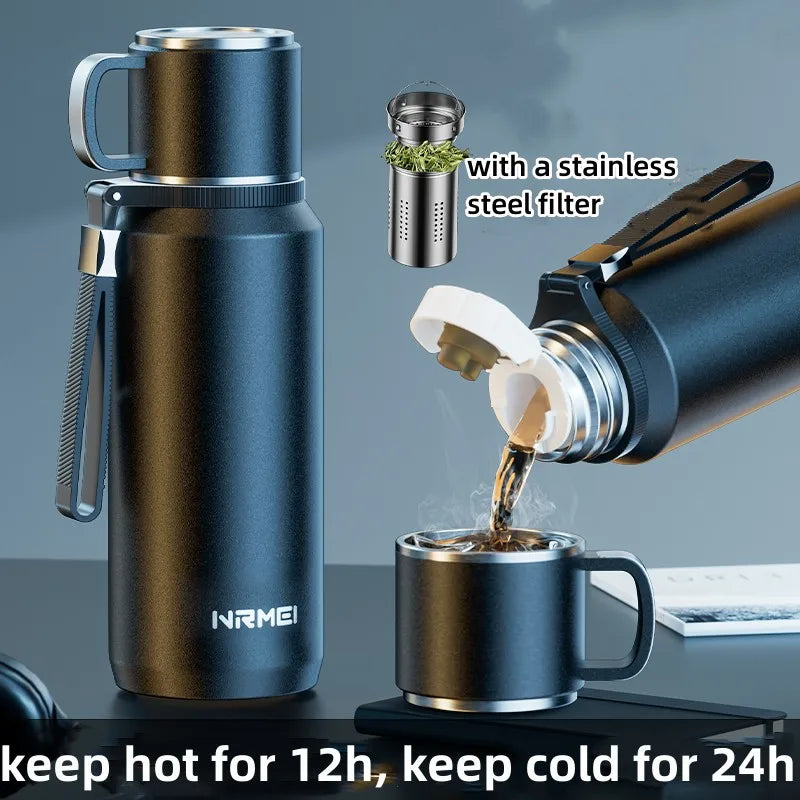 Double Wall Vacuum Flasks Stainless Steel Thermos Bottle for Tea and Coffee