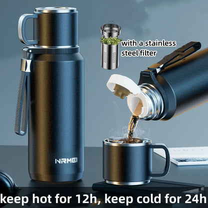 Double Wall Vacuum Flasks Stainless Steel Thermos Bottle for Tea and Coffee