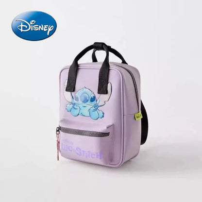 Disney Cartoon Mickey Mouse Cute Fashion Backpack Women's Minnie Canvas School Bag Fashion Large Capacity Backpack Girls Mochila