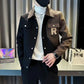 Men Jacket Korean Style Casual Casual Cargo Spring Autumn jacket Coat patchwork Loose male Outerwear Coats