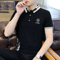 Vintage Polo T Shirt for Men Top Streetwear Black Striped Clothing Man With Collar Tee Shirts Ordinary Wholesale S Trashy Y2k Xl