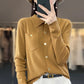 New Women's Cardigan Women's Cashmere Cardigan Women's Sweater Knitted Cardigan Polo Collar Cashmere Sweater