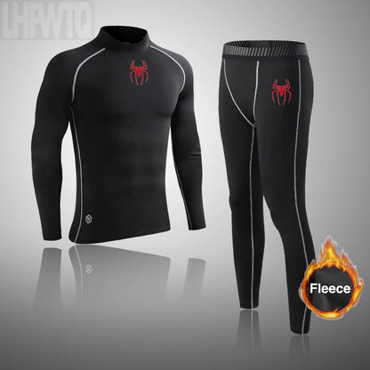 Winter Thermal Underwear Men Long Johns Sets Fleece Warm ski Thermal Underwear Sports  Winter Thick Thermo Underwear Sets