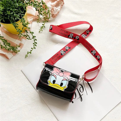 Disney Women's Bag Kids Bag Mickey Mouse Cartoon Pictures Shoulder Bags Cute Girl Messenger Bag Coin Purse Fashion Anime Gifts