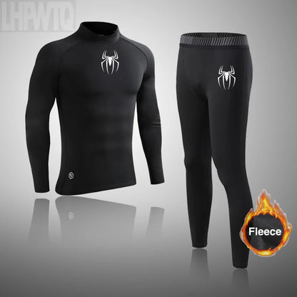 Winter Thermal Underwear Men Long Johns Sets Fleece Warm ski Thermal Underwear Sports  Winter Thick Thermo Underwear Sets