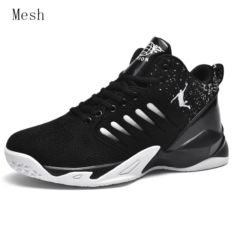 Men's Basketball Shoes Breathable Cushioning Non-Slip Wearable Sports Shoes Gym Training Athletic Basketball Sneakers for Women