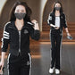 Fashion Sportswear Set for Spring and Autumn 2024 New Cardigan Loose Fitting Slimming and Age Reducing Two-piece Set