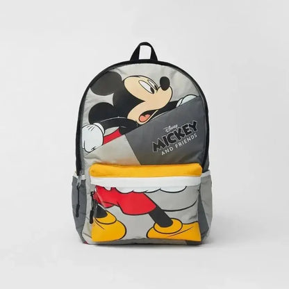 Disney Cartoon Mickey Mouse Cute Fashion Backpack Women's Minnie Canvas School Bag Fashion Large Capacity Backpack Girls Mochila