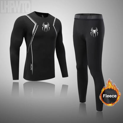 Winter Thermal Underwear Men Long Johns Sets Fleece Warm ski Thermal Underwear Sports  Winter Thick Thermo Underwear Sets