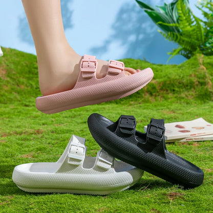 Women's Fashion Slide Sandals  Comfortable EVA Platform Slippers for Indoor Outdoor Wear Breathable Soft Sole House Shoes