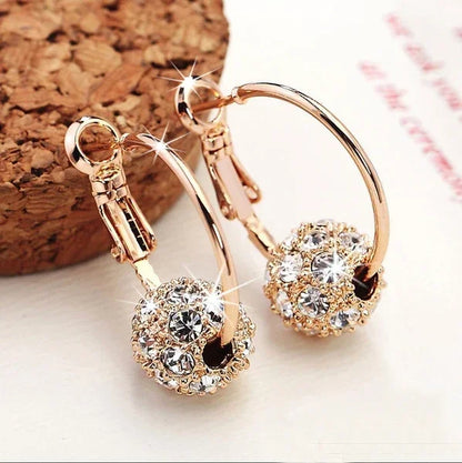 Fashion Trend Earrings Zircon Pendant Earrings Shiny Earrings for Women's Wedding Betrothal Bride Jewelry Birthday Gift