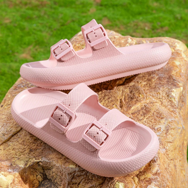 Women's Fashion Slide Sandals  Comfortable EVA Platform Slippers for Indoor Outdoor Wear Breathable Soft Sole House Shoes