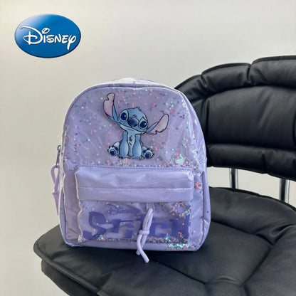 Disney Cartoon Mickey Mouse Cute Fashion Backpack Women's Minnie Canvas School Bag Fashion Large Capacity Backpack Girls Mochila