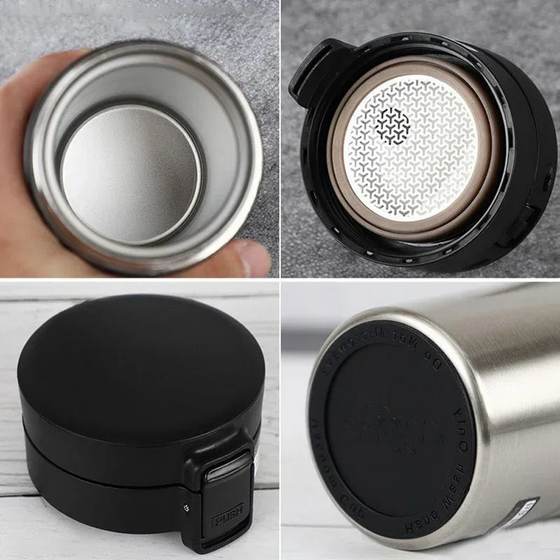 500ml Thermal Mug Double Wall Stainless Steel Coffee Cup Vacuum Flask Thermos Water Bottle Tea Coffee Leak-proof Thermos Mug