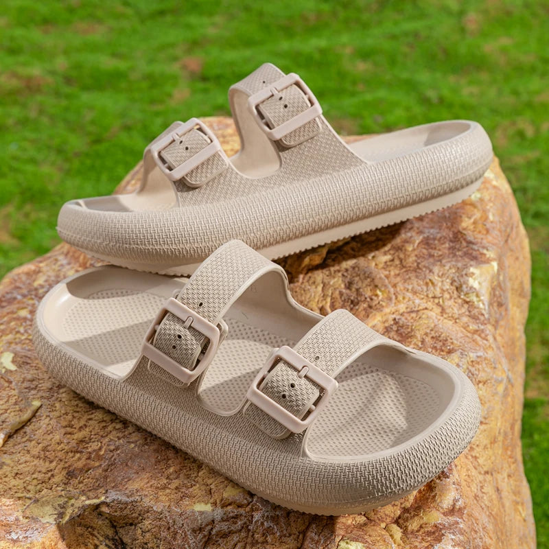Women's Fashion Slide Sandals  Comfortable EVA Platform Slippers for Indoor Outdoor Wear Breathable Soft Sole House Shoes