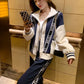 Advanced Casual Fashion Set for Women's Spring New Loose Fitting Westernized Top Small Fragrant Sports Two-piece Set