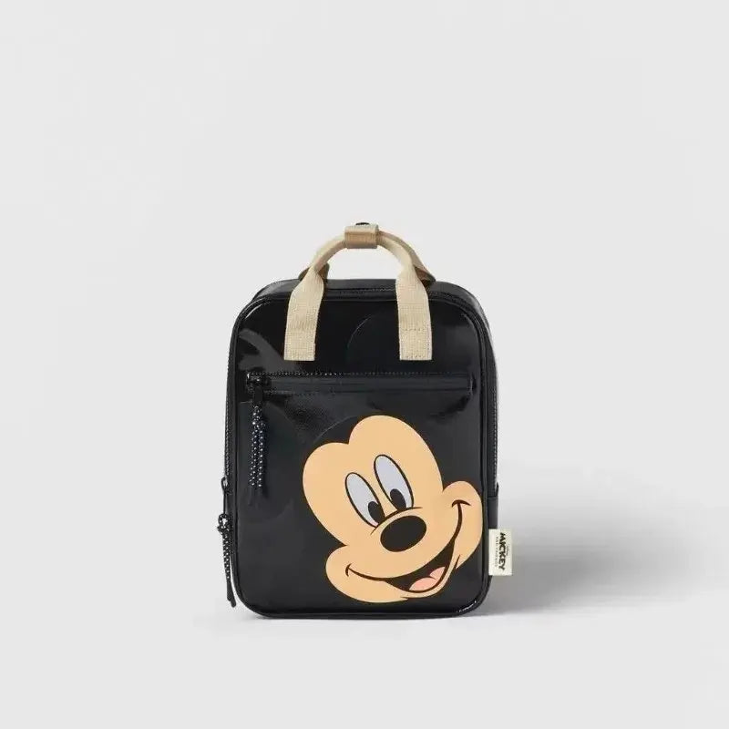 Disney Cartoon Mickey Mouse Cute Fashion Backpack Women's Minnie Canvas School Bag Fashion Large Capacity Backpack Girls Mochila