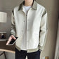 Men's Fashionable Color Block Lapel Jacket Casual Trendy Korean Style Spring Season 2023 Top Men's Wear