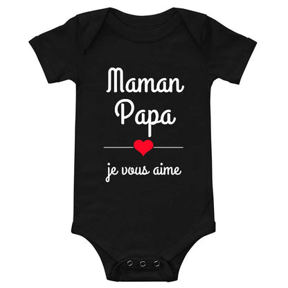 Mom Dad I Love You Baby Bodysuits  Infant Outfit New Born Boys Girls Clothes Gift